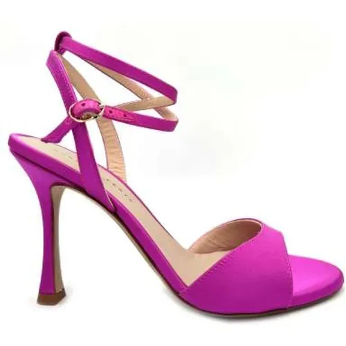 Barbie Pink Satin High Heel Sandals , female, Sizes: 2 UK, 3 UK, 5 UK, 7 UK, 6 UK - Roberto Festa - Modalova