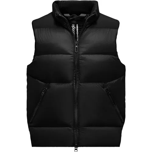 Vests, male, , Size: XL Dual Material Down-Filled Vest - BomBoogie - Modalova