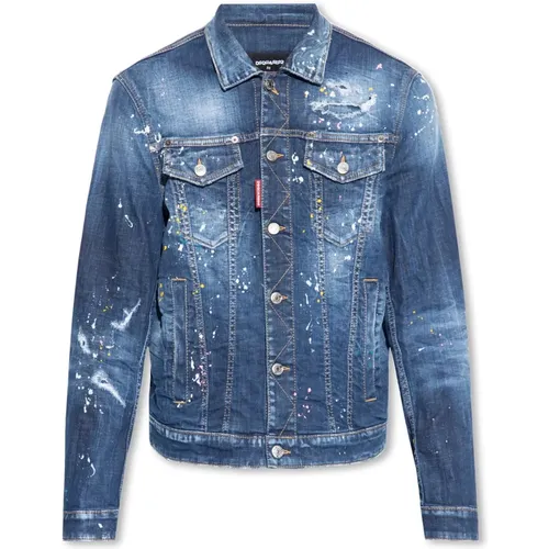 Denim Jackets, male, , Size: 2XL Denim jacket - Dsquared2 - Modalova