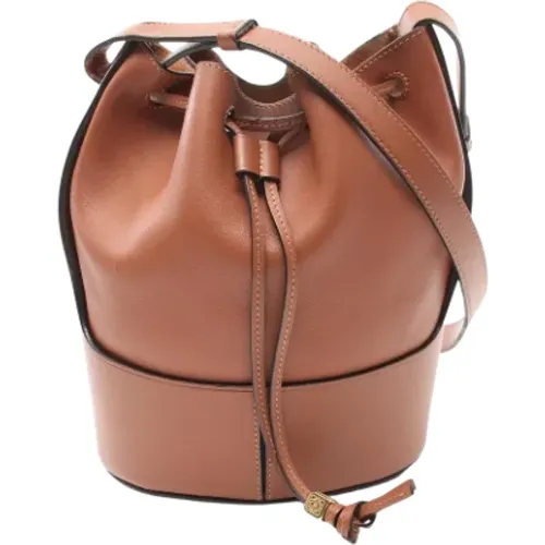 Pre-owned Bucket Bags, female, , Size: ONE SIZE Pre-owned Leather shoulder-bags - Loewe Pre-owned - Modalova