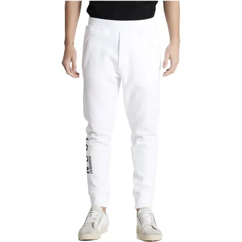 Sweatpants, male, , Size: XL DS2 Combination Pants - Dsquared2 - Modalova