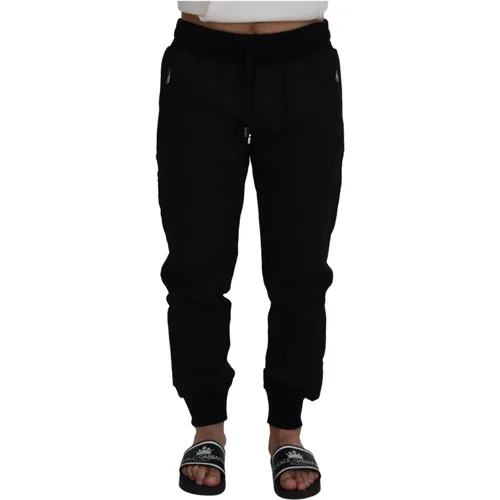 Sweatpants, male, , Size: XL Elegant Jogger Pants for the Modern Man - Dolce & Gabbana - Modalova