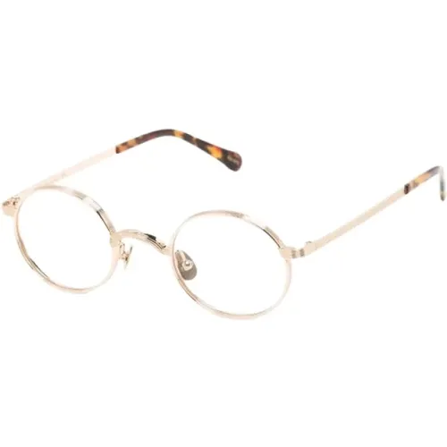 Gold Optical Frame, Stylish and Versatile , unisex, Sizes: 44 MM - Moscot - Modalova