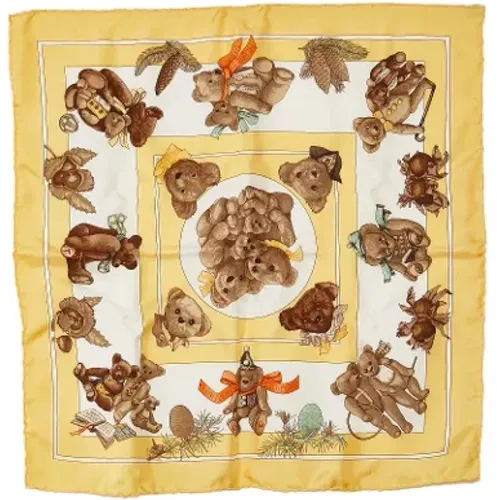 Pre-owned Scarves, female, , Size: ONE SIZE Pre-owned Silk scarves - Hermès Vintage - Modalova