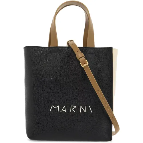 Farbblock Museo Soft Tote Tasche - Marni - Modalova