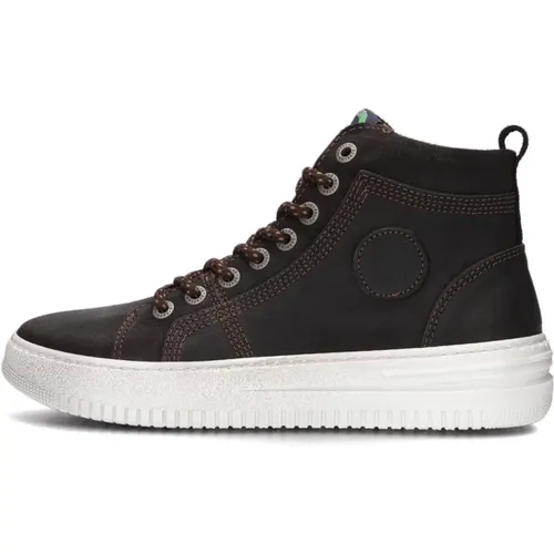 Jungen Hohe Sneakers Stylisch Dunkelbraun , Damen, Größe: 39 EU - Develab - Modalova