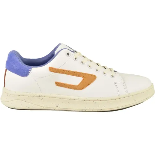 Leather Sneakers with Laces , male, Sizes: 5 UK, 6 UK, 2 UK, 4 UK, 3 UK, 7 UK - Diesel - Modalova