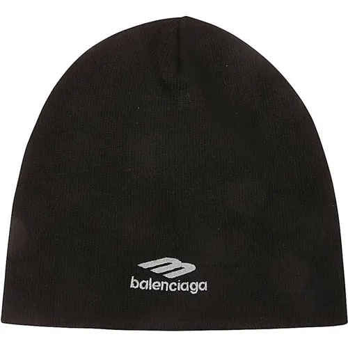 Schwarze Gerippte Hüte Balenciaga - Balenciaga - Modalova