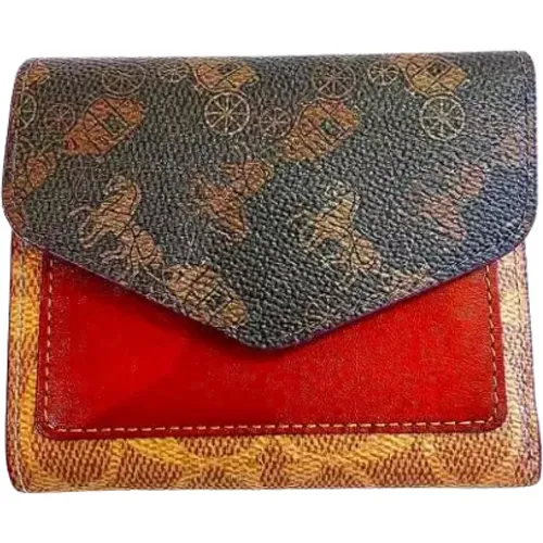 Pre-owned Wallets, female, , Size: ONE SIZE Pre-owned Canvas wallets - Coach Pre-owned - Modalova