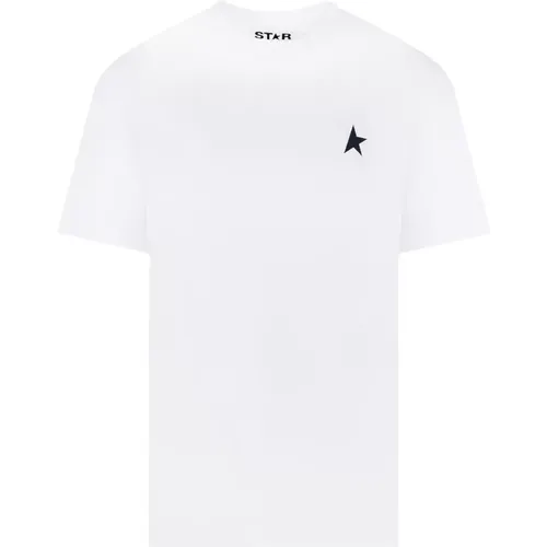 T-Shirts, male, , Size: L Star T-Shirt - Golden Goose - Modalova