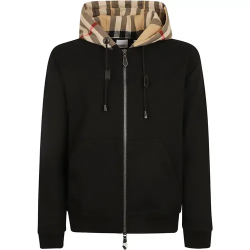 Check Zip Hoodie Burberry - Burberry - Modalova