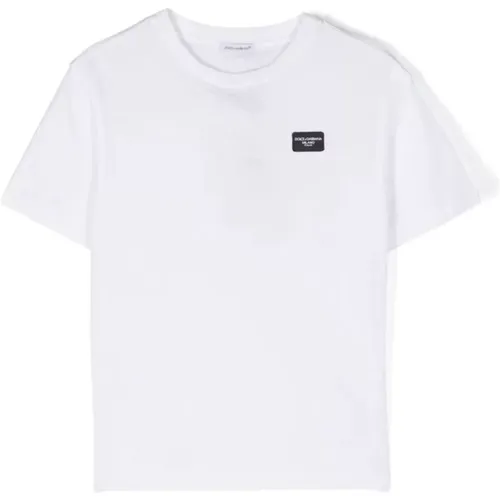 Optisches Weißes Tshirt,Nero T-Shirt - Dolce & Gabbana - Modalova