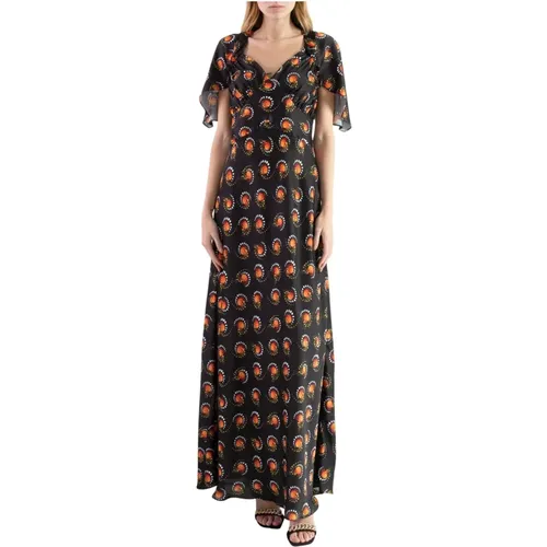 Fires DMS Print Maxi Dress , female, Sizes: S - Paco Rabanne - Modalova