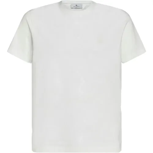 Weißes Paisley Print T-Shirt , Herren, Größe: 2XL - ETRO - Modalova