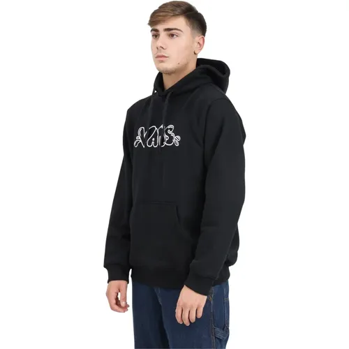 Schwarzer Hoodie Loose Fit Herbst Winter , Herren, Größe: XL - Vans - Modalova