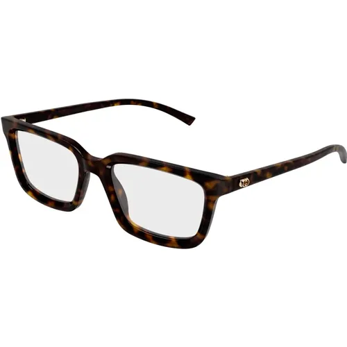 Glasses, male, , Size: 51 MM Rectangular Optical Frame - Gucci - Modalova