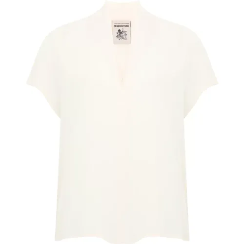 Ivory Shirt Collection , female, Sizes: S - Semicouture - Modalova