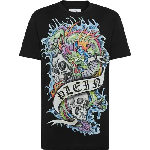 Stylish T-Shirt with Unique Design , male, Sizes: S, L - Philipp Plein - Modalova