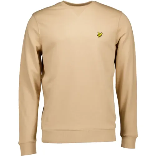 Sweatshirts, male, , Size: L Khaki Sweater Ml424Vog - Lyle & Scott - Modalova