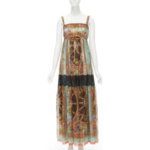 Pre-owned Silk dresses , female, Sizes: 2XS - Dolce & Gabbana Pre-owned - Modalova