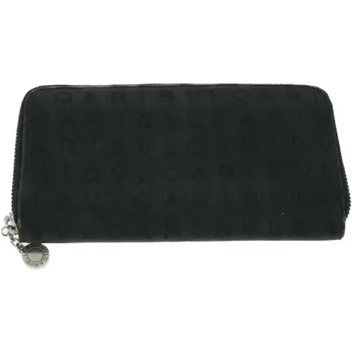 Pre-owned Wallets, female, , Size: ONE SIZE Pre-owned Canvas wallets - Bvlgari Vintage - Modalova