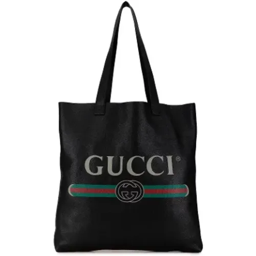 Pre-owned Tote Bags, female, , Size: ONE SIZE Pre-owned Leather totes - Gucci Vintage - Modalova