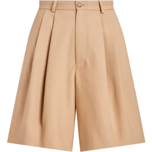 Tailored Pleated Shorts , female, Sizes: XS - Ralph Lauren - Modalova