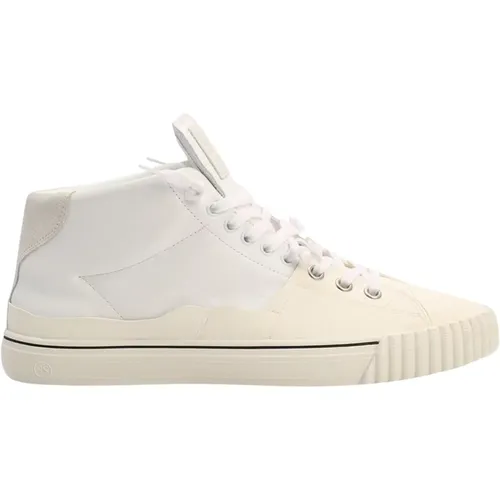 Leather Lace-Up Sneakers , male, Sizes: 6 UK - Maison Margiela - Modalova