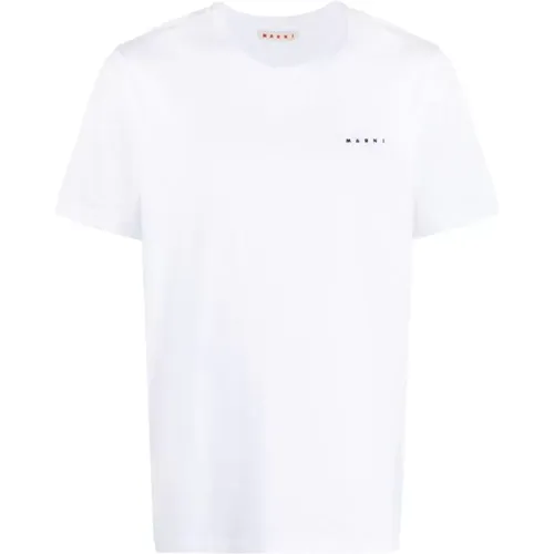 Weiße T-Shirts und Polos mit -Logo - Marni - Modalova