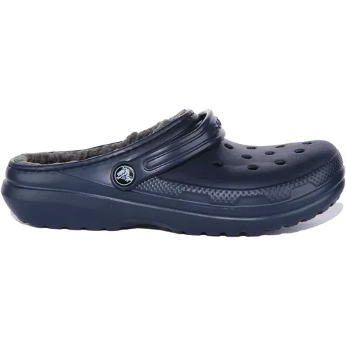 Classic Lined Clogs Navy Junior , female, Sizes: 5 UK, 4 UK, 0 UK - Crocs - Modalova