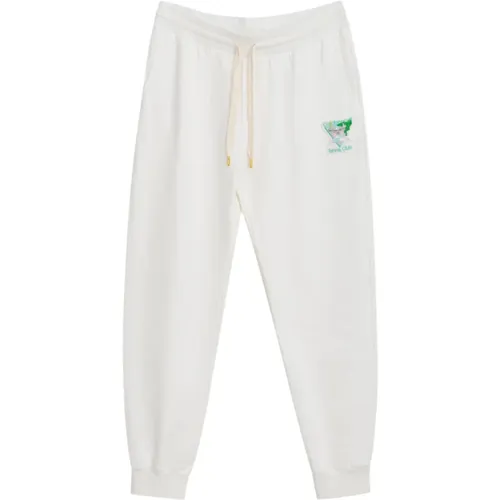 Sweatpants, male, , Size: XL Tennis Club Icon Joggers with Embroidery - Casablanca - Modalova