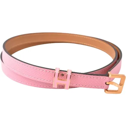 Pre-owned Belts, female, , Size: ONE SIZE Pre-owned Leather belts - Hermès Vintage - Modalova