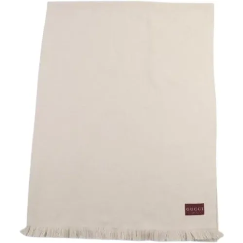 Pre-owned Scarves, female, , Size: ONE SIZE Pre-owned Silk Scarf - Gucci Vintage - Modalova