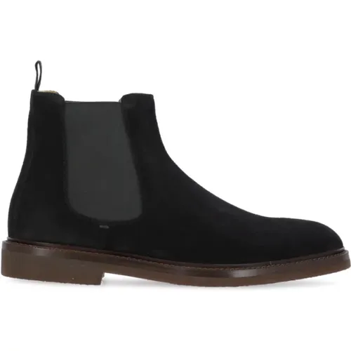 Chelsea Boots, male, , Size: 7 US Suede Leather Boots for Men - BRUNELLO CUCINELLI - Modalova