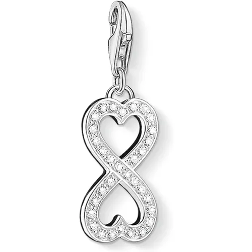 Damen Charm 925 Silber Silber Infinity Herzen Unendlichkeit 1306-051-14 - Thomas Sabo - Modalova