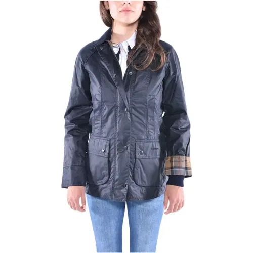 Beadnell Wax Jacket with Velvet Collar , female, Sizes: M, S, XS - Barbour - Modalova