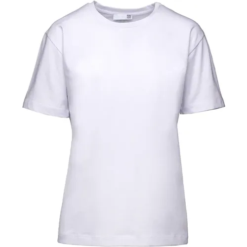 Kurzarm T-Shirt mit Strass-Halskette - Douuod Woman - Modalova