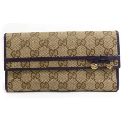 Pre-owned Wallets, female, , Size: ONE SIZE Pre-owned Leather wallets - Gucci Vintage - Modalova