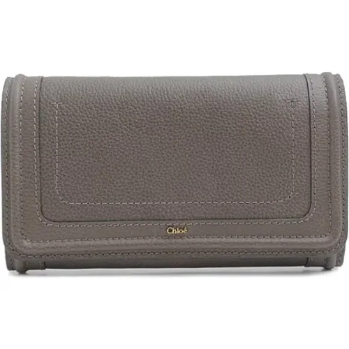 Pre-owned Wallets, female, , Size: ONE SIZE Pre-owned Leather wallets - Chloé Pre-owned - Modalova