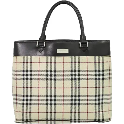 Pre-owned Tote Bags, female, , Size: ONE SIZE Pre-owned Canvas handbags - Burberry Vintage - Modalova