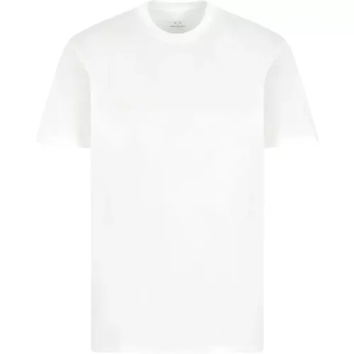 T-Shirts, male, , Size: 2XL Short Sleeve Basic T-Shirt - Armani Exchange - Modalova