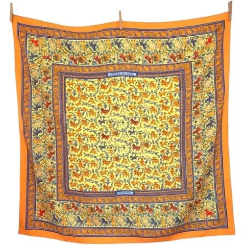 Pre-owned Canvas scarves , female, Sizes: ONE SIZE - Hermès Vintage - Modalova