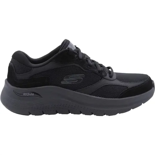 Casual Sneaker mit Muntje Details , Herren, Größe: 44 EU - Skechers - Modalova