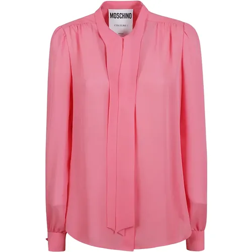 Shirts, female, , Size: S Fuchsia Shirts Collection - Moschino - Modalova