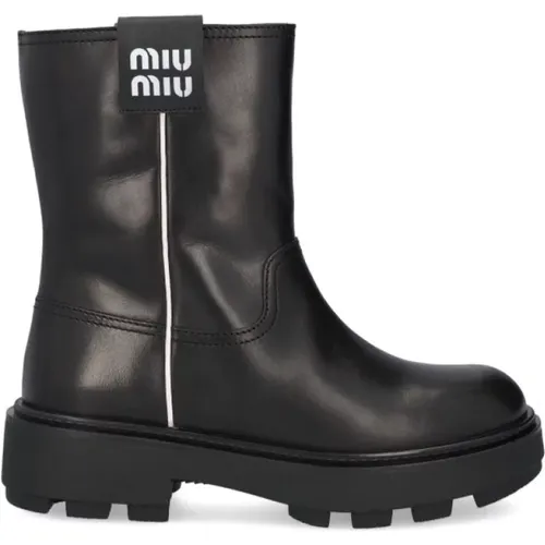 Boots , female, Sizes: 8 UK - Miu Miu - Modalova
