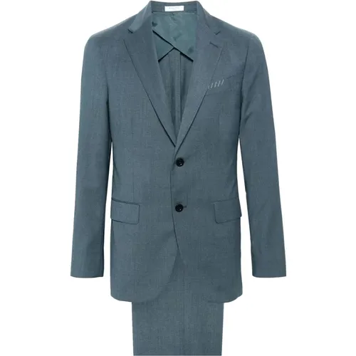 Classic Wool Suit with Pockets , male, Sizes: L, XL - Boglioli - Modalova