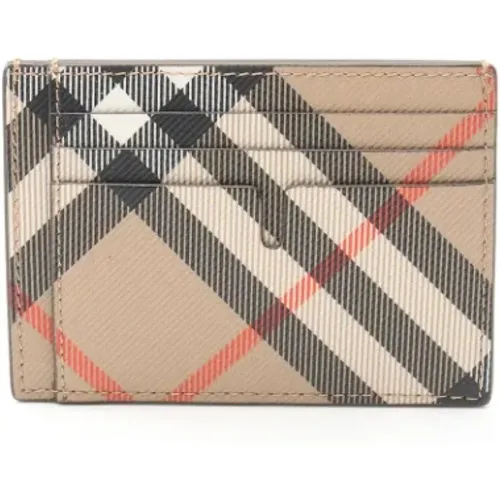 Pre-owned Coated canvas wallets , female, Sizes: ONE SIZE - Burberry Vintage - Modalova