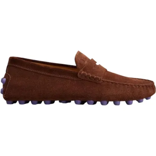 Bubble Suede Moccasin Shoes , female, Sizes: 4 UK, 2 1/2 UK, 3 UK, 4 1/2 UK - TOD'S - Modalova