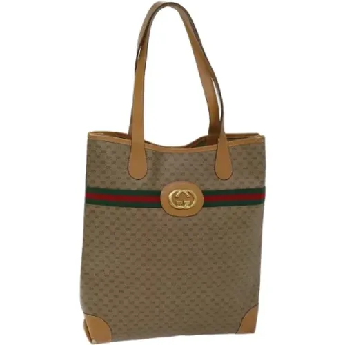 Pre-owned Tote Bags, female, , Size: ONE SIZE Pre-owned Leather totes - Gucci Vintage - Modalova