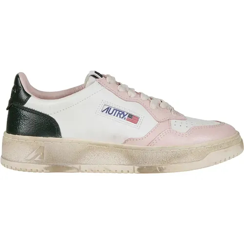 Low Top Vintage Sneakers , female, Sizes: 5 UK, 7 UK, 6 UK, 4 UK - Autry - Modalova